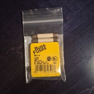 Buss Fuses MDA-15 15 amp Time Delay Ceramic Tube Fuse, 250V Pack